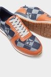 Lona PG canvas and leather sneakers