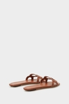 Ocho cutout leather flat sandals