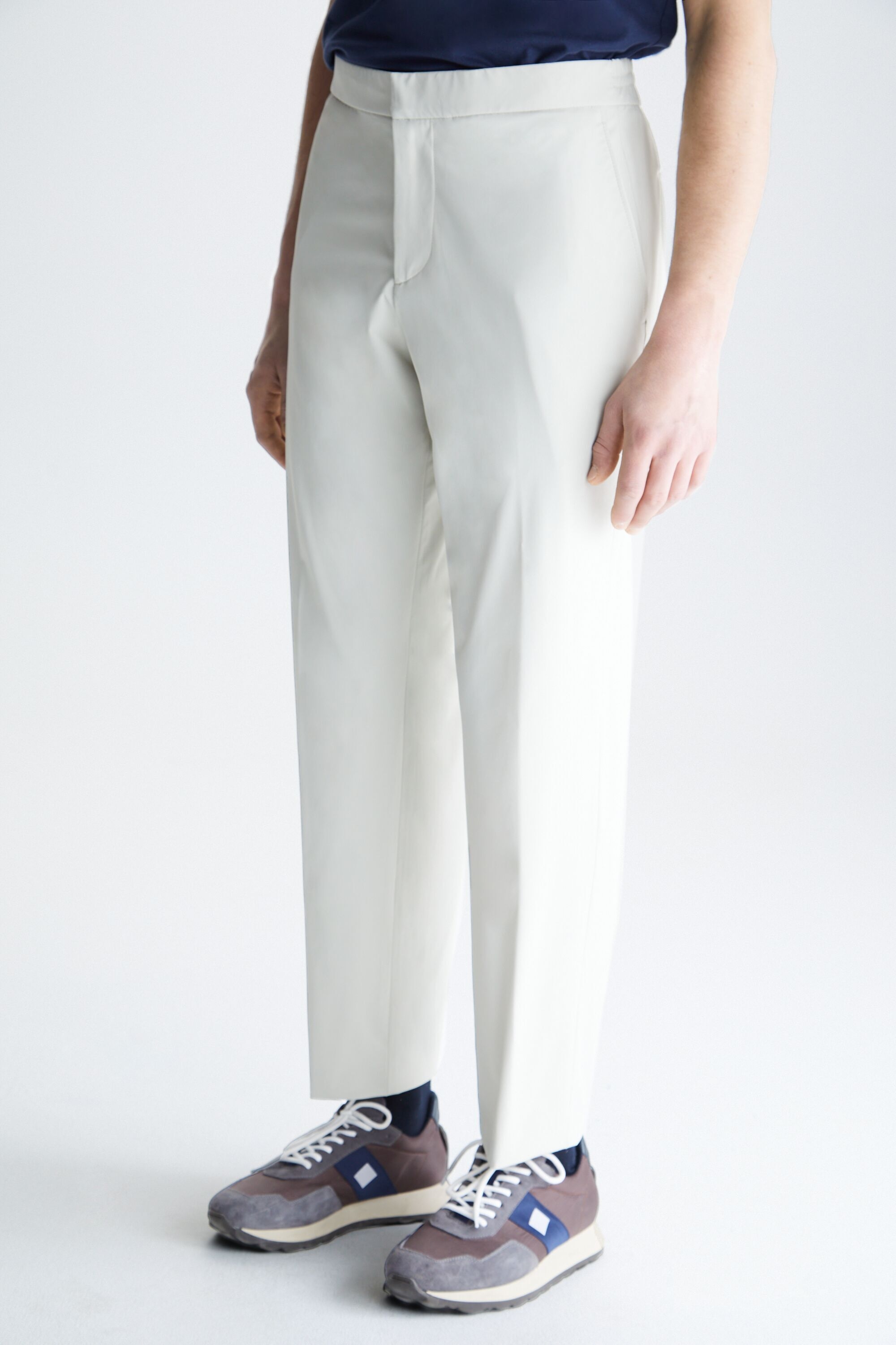 PANTALON DE TRAJE RELAXED FIT MICRO SARGA