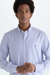 Chequered twill shirt