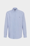 Chequered twill shirt