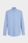 Needle striped twill shirt