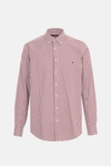 Gingham check poplin shirt