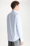 SPREAD COLLAR TEXTURED SHIRT