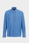 Cotton denim overshirt