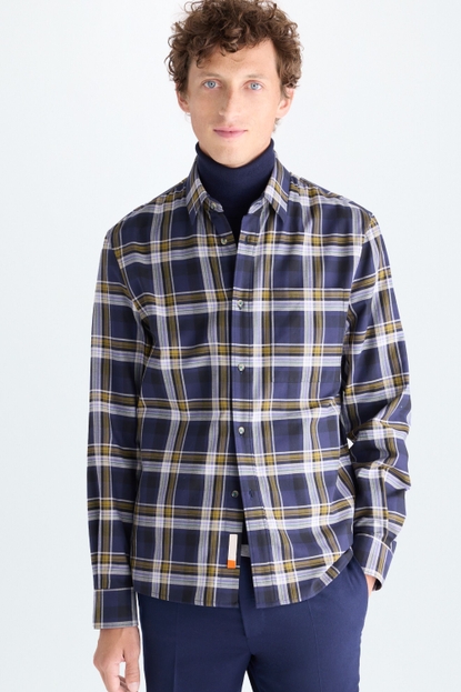 PG TAPE CHEQUERED FLANNEL OVERSHIRT