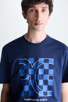 Checkerboard print t-shirt