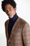 Harris check wool relaxed fit blazer