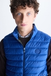 Quilted technical nylon gilet