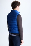 Quilted technical nylon gilet