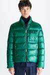 Down-quilted technical nylon jacket