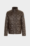 Origami quilted technical nylon jacket