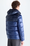 Down-quilted technical nylon jacket