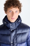 Down-quilted technical nylon jacket