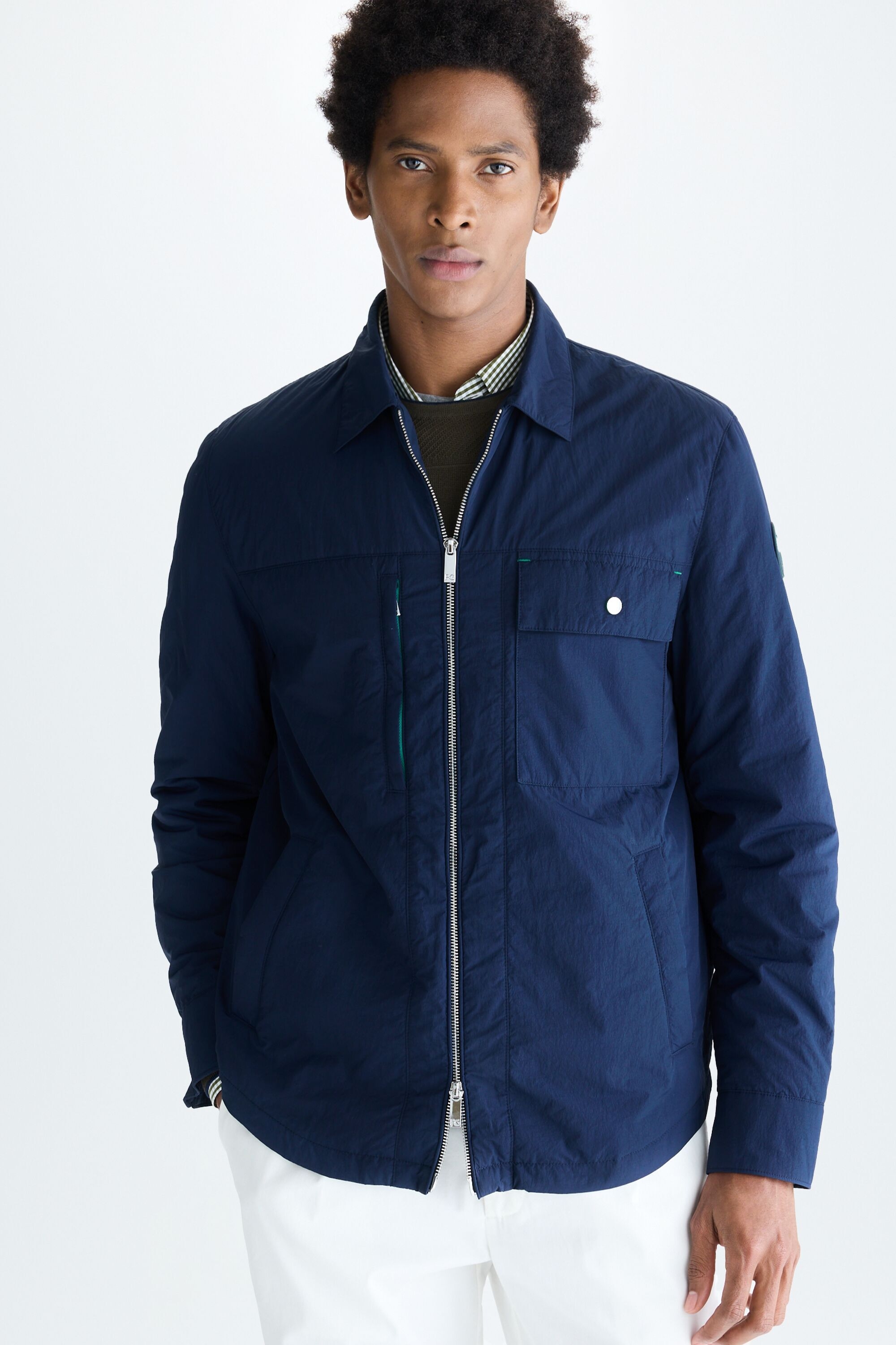 Technical nylon overshirt