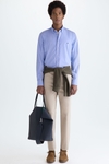 Cotton twill regular fit chino trousers