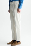 Cotton twill relaxed fit trousers