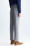 WOOL ZIG-ZAG WEAVE CLASSIC FIT SUIT TROUSERS