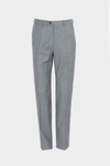 WOOL ZIG-ZAG WEAVE CLASSIC FIT SUIT TROUSERS