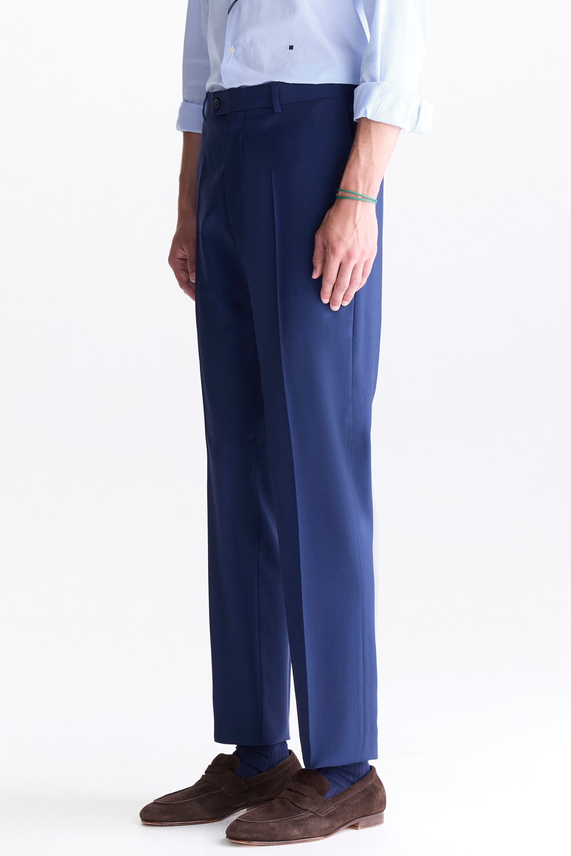 TROPICAL WOOL CLASSIC FIT SUIT TROUSERS