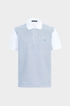 PG print pique polo shirt