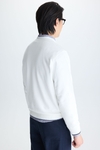 PURE boucle embroidered sweatshirt