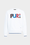 PURE boucle embroidered sweatshirt