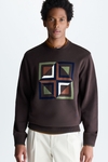 Africubo flocked sweatshirt