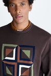 Africubo flocked sweatshirt