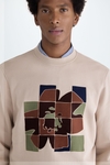 Gambito flocked sweatshirt