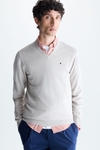 Cotton V-neck sweater