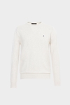 Crew neck cotton sweater