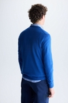 V-neck pima cotton sweater