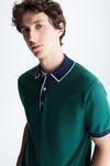 CONTRASTS KNIT POLO SHIRT