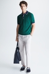 CONTRASTS KNIT POLO SHIRT