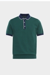 CONTRASTS KNIT POLO SHIRT