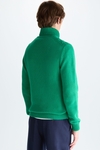 Turtleneck Origami cotton sweater