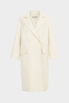 Double-faced wool straight-fit double-breasted tailored coat