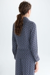 Mosaicubo jacquard oversize shirt