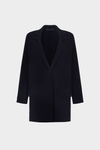 Double-faced stretch knit straight-fit blazer