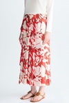 Cala Frida print twill midi skirt