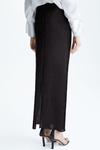 CRINKLE STRAIGHT-FIT LONG SKIRT