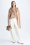 Crepe wide-leg trousers