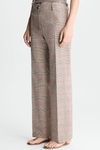 Chequered stretch-cotton straight-leg trousers