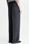 Crepe wide-leg trousers