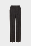 Crepe wide-leg trousers