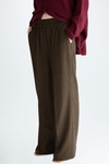 Chequered flannel pyjama-style trousers