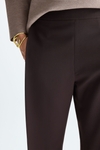 Double-faced straight-leg trousers