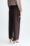 Double-faced straight-leg trousers