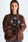 Cubiflor fleece jersey oversize sweatshirt